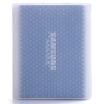 PT500 Étui Protecteur en Silicone Résistant aux Rayures pour Disque Dur Portable Tout-en-Un pour Samsung Portable SSD T5, avec Ventilation, Rouge, Blanc, Noir, Bleu