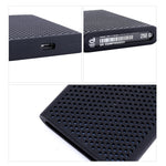 PT500 Étui Protecteur en Silicone Résistant aux Rayures pour Disque Dur Portable Tout-en-Un pour Samsung Portable SSD T5, avec Ventilation, Rouge, Blanc, Noir, Bleu