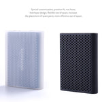 PT500 Étui Protecteur en Silicone Résistant aux Rayures pour Disque Dur Portable Tout-en-Un pour Samsung Portable SSD T5, avec Ventilation, Rouge, Blanc, Noir, Bleu