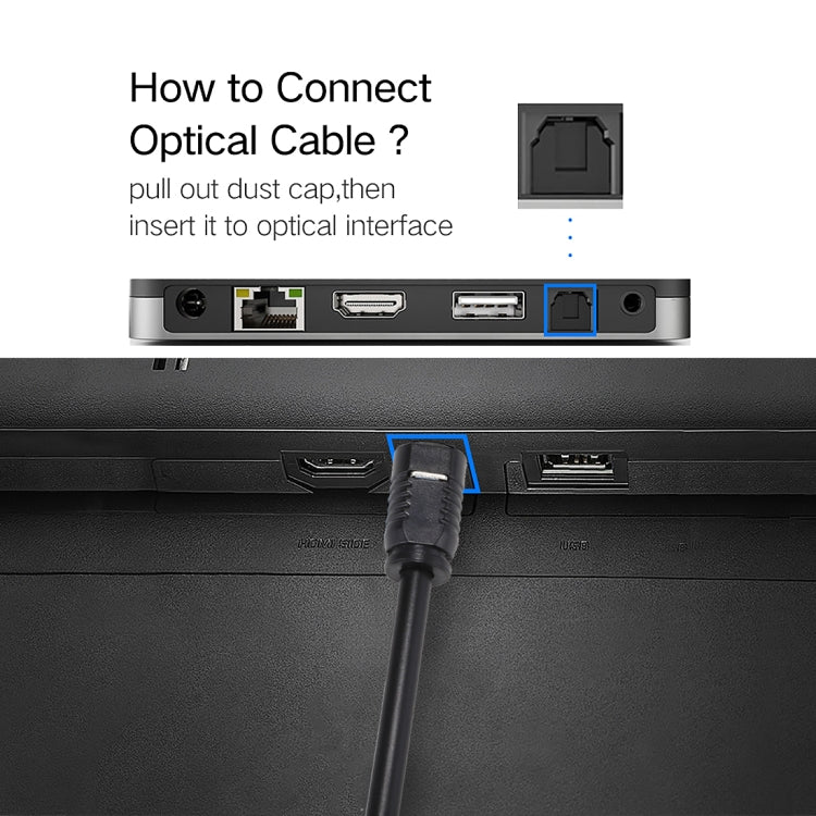 EMK Câble Audio Optique Numérique Toslink Mâle à Mâle 2m OD4.0mm, Longueur : 2m