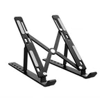 Support d'extension de hauteur pour ordinateur portable en alliage d'aluminium Support pliable pour dissipation de la chaleur, Taille: 24x16.5x5.5cm