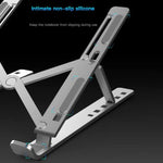 Support d'extension de hauteur pour ordinateur portable en alliage d'aluminium Support pliable pour dissipation de la chaleur, Taille: 24x16.5x5.5cm