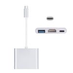 Adaptateur USB-C / Type-C 3.1 Mâle vers USB-C / Type-C 3.1 Femelle & HDMI Femelle & USB 3.0 Femelle, Type-C+USB+HDMI (J), Type-C+USB+HDMI (G), Type-C+USB+HDMI (B), Type-C+USB+HDMI (S)