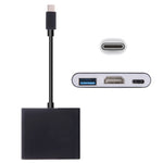 Adaptateur USB-C / Type-C 3.1 Mâle vers USB-C / Type-C 3.1 Femelle & HDMI Femelle & USB 3.0 Femelle, Type-C+USB+HDMI (J), Type-C+USB+HDMI (G), Type-C+USB+HDMI (B), Type-C+USB+HDMI (S)