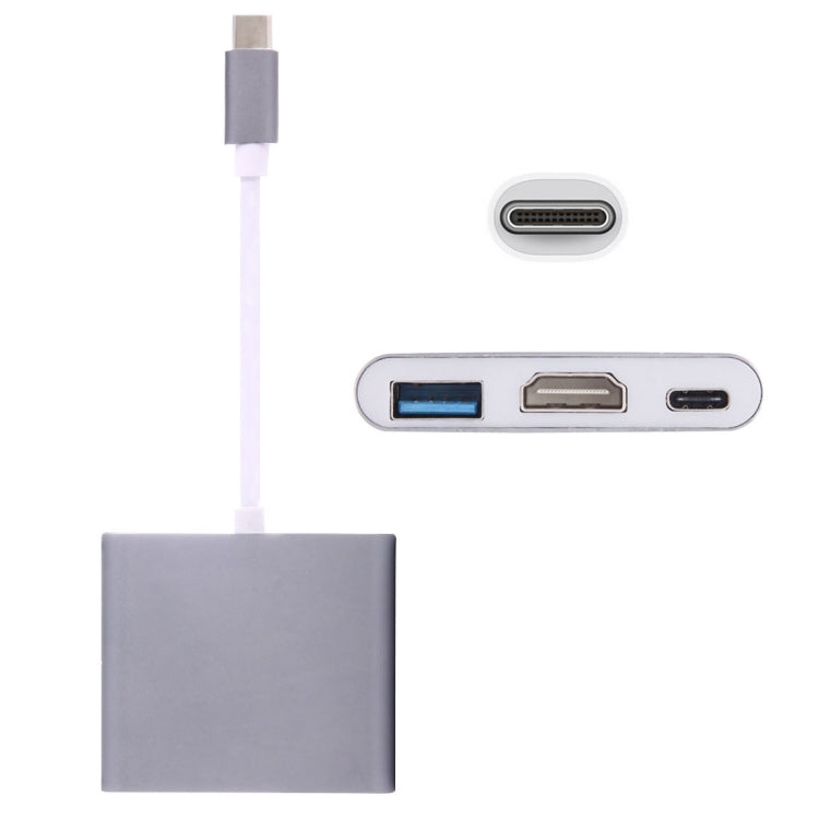 Adaptateur USB-C / Type-C 3.1 Mâle vers USB-C / Type-C 3.1 Femelle & HDMI Femelle & USB 3.0 Femelle, Type-C+USB+HDMI (J), Type-C+USB+HDMI (G), Type-C+USB+HDMI (B), Type-C+USB+HDMI (S)