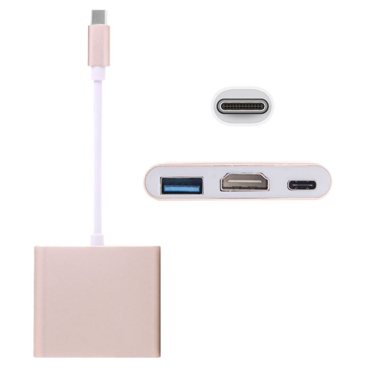 Adaptateur USB-C / Type-C 3.1 Mâle vers USB-C / Type-C 3.1 Femelle & HDMI Femelle & USB 3.0 Femelle, Type-C+USB+HDMI (J), Type-C+USB+HDMI (G), Type-C+USB+HDMI (B), Type-C+USB+HDMI (S)