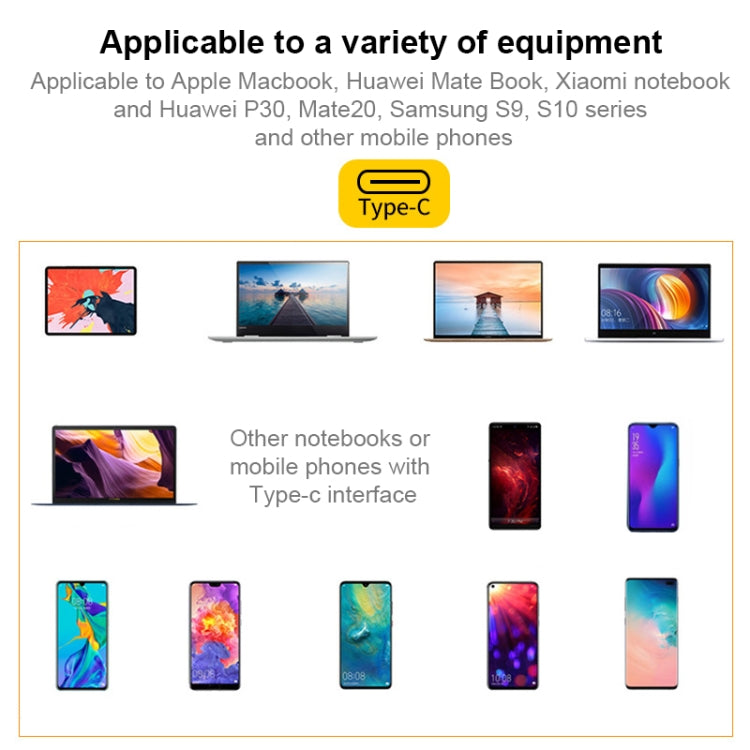 Convertisseur V125 USB-C / Type-C Mâle vers PD + HDMI + USB 3.0 Femelle 3 en 1, 3 en 1