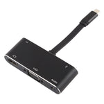 Convertisseur V126 USB-C / Type-C Mâle vers PD + HDMI + VGA + Audio + USB 3.0 Femelle 5 en 1, 5 en 1