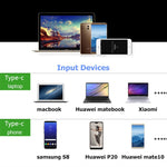 Convertisseur V126 USB-C / Type-C Mâle vers PD + HDMI + VGA + Audio + USB 3.0 Femelle 5 en 1, 5 en 1