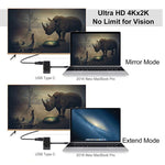 Convertisseur V126 USB-C / Type-C Mâle vers PD + HDMI + VGA + Audio + USB 3.0 Femelle 5 en 1, 5 en 1