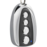 Télécommande universelle sans fil en U 433Mhz, duplicateur de clé de porte de garage métallique 4 touches, mini contrôleur portable, télécommande de copie