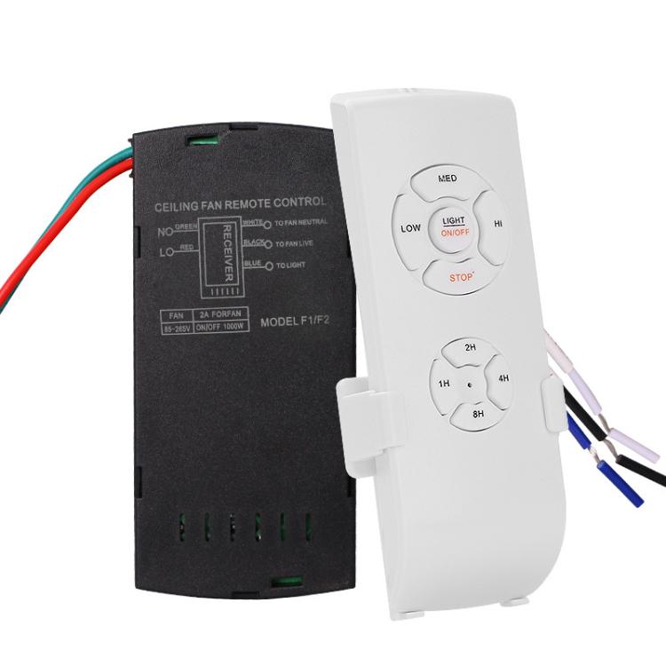 Kit de télécommande universelle pour ventilateur de plafond avec lampe, 85-265V, minuterie, interrupteur sans fil, réglage de la vitesse du vent, émetteur-récepteur