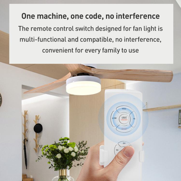 Kit de télécommande universelle pour ventilateur de plafond avec lampe, 85-265V, minuterie, interrupteur sans fil, réglage de la vitesse du vent, émetteur-récepteur