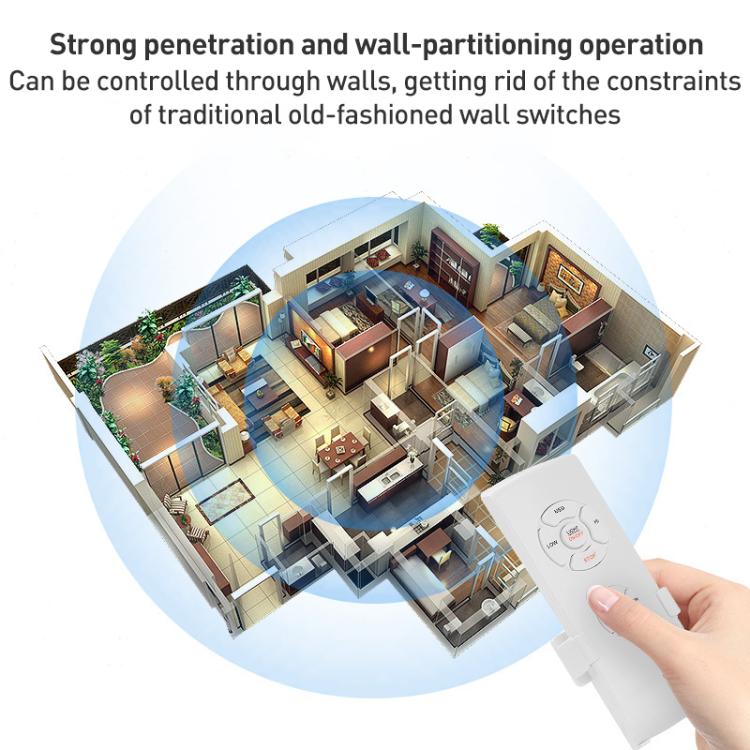 Kit de télécommande universelle pour ventilateur de plafond avec lampe, 85-265V, minuterie, interrupteur sans fil, réglage de la vitesse du vent, émetteur-récepteur