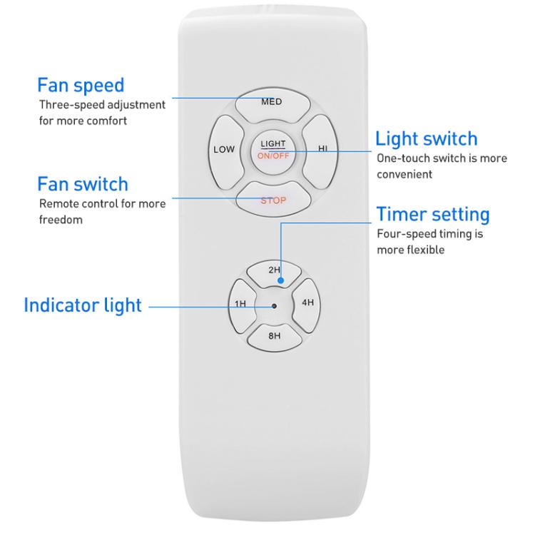 Kit de télécommande universelle pour ventilateur de plafond avec lampe, 85-265V, minuterie, interrupteur sans fil, réglage de la vitesse du vent, émetteur-récepteur