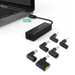 Adaptateur secteur pour ordinateur portable 65W USB-C / Type-C convertisseur vers adaptateur secteur 6 en 1