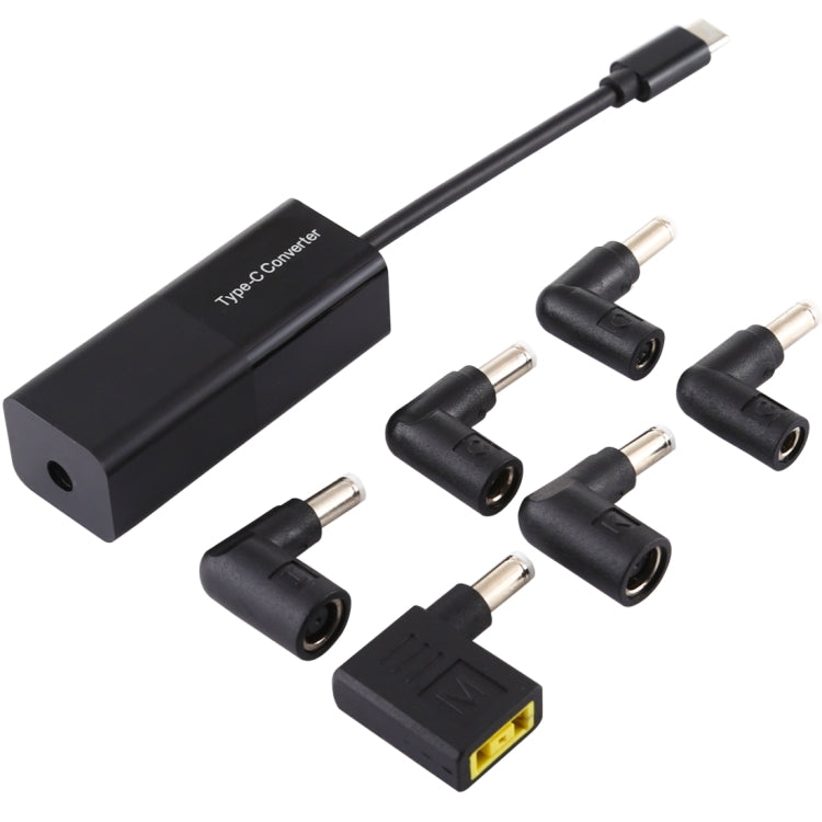 Adaptateur secteur pour ordinateur portable 65W USB-C / Type-C convertisseur vers adaptateur secteur 6 en 1