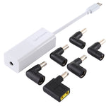 Adaptateur secteur pour ordinateur portable 65W USB-C / Type-C convertisseur vers adaptateur secteur 6 en 1