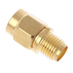 Adaptateur droit RP-SMA mâle plaqué or vers SMA femelle, RP-SMA mâle droit vers SMA femelle