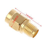 Adaptateur droit RP-SMA mâle plaqué or vers SMA femelle, RP-SMA mâle droit vers SMA femelle