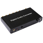 Décodeur audio numérique 2 canaux avec convertisseur optique Toslink SPDIF coaxial pour home cinéma / PS4 / PS3 / XBOX360, support du contrôle du volume, AC-3, DTS