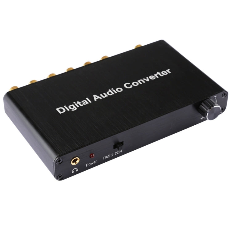 Décodeur audio numérique 2 canaux avec convertisseur optique Toslink SPDIF coaxial pour home cinéma / PS4 / PS3 / XBOX360, support du contrôle du volume, AC-3, DTS