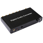 Décodeur audio numérique 2 canaux avec convertisseur optique Toslink SPDIF coaxial pour home cinéma / PS4 / PS3 / XBOX360, support du contrôle du volume, AC-3, DTS