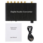 Décodeur audio numérique 2 canaux avec convertisseur optique Toslink SPDIF coaxial pour home cinéma / PS4 / PS3 / XBOX360, support du contrôle du volume, AC-3, DTS