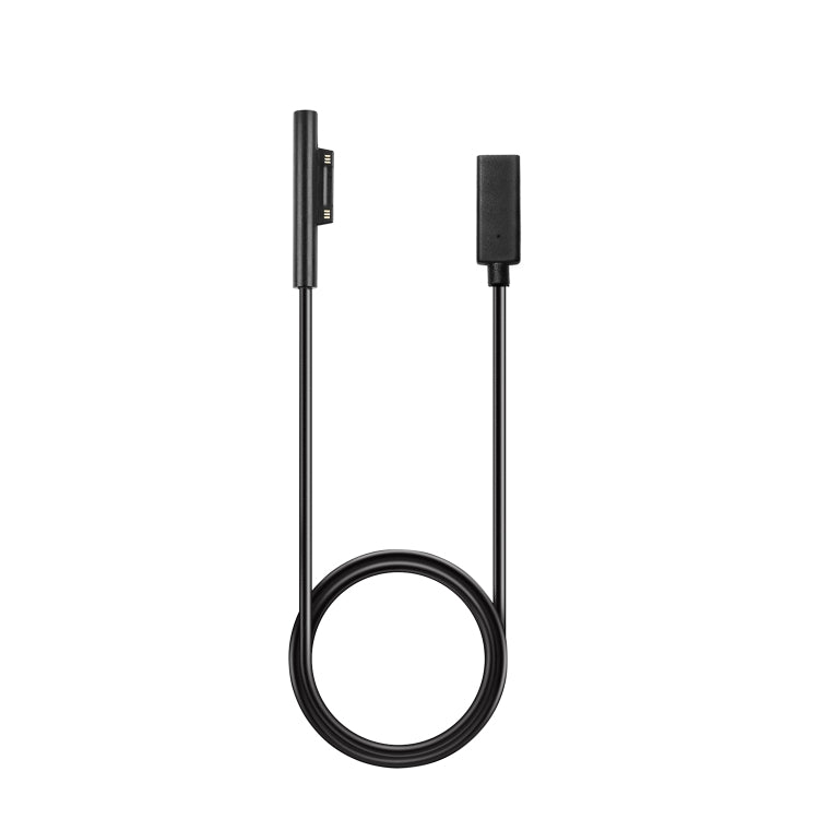 Câble de charge rapide USB-C / Type-C Femelle vers 6 broches Mâle pour ordinateur portable PD Microsoft Surface Pro 7 / 6 / 5 / 4 / 3, longueur du câble : 0,2 m