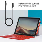 Câble de charge rapide USB-C / Type-C Femelle vers 6 broches Mâle pour ordinateur portable PD Microsoft Surface Pro 7 / 6 / 5 / 4 / 3, longueur du câble : 0,2 m