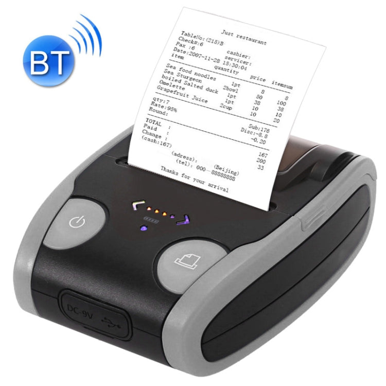 Imprimante thermique portable Bluetooth POS 58mm QS-5806, QS-5806-E, QS-5806-H