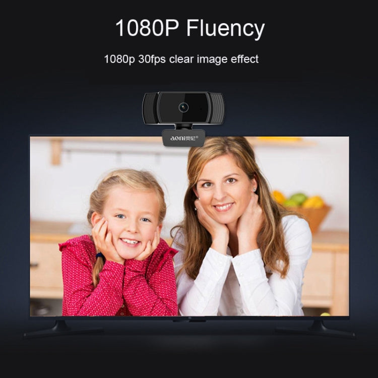 Aoni A20 Caméra Web IPTV Full HD 1080P avec microphone pour téléconférence, enseignement et diffusion en direct, A20
