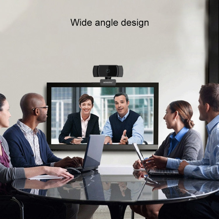 Aoni A20 Caméra Web IPTV Full HD 1080P avec microphone pour téléconférence, enseignement et diffusion en direct, A20