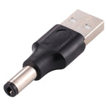 10 pièces connecteur d'alimentation DC mâle 5,5 x 2,1 mm vers USB 2.0 mâle, 5,5 x 2,1 mm