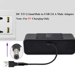 10 pièces connecteur d'alimentation DC mâle 5,5 x 2,1 mm vers USB 2.0 mâle, 5,5 x 2,1 mm