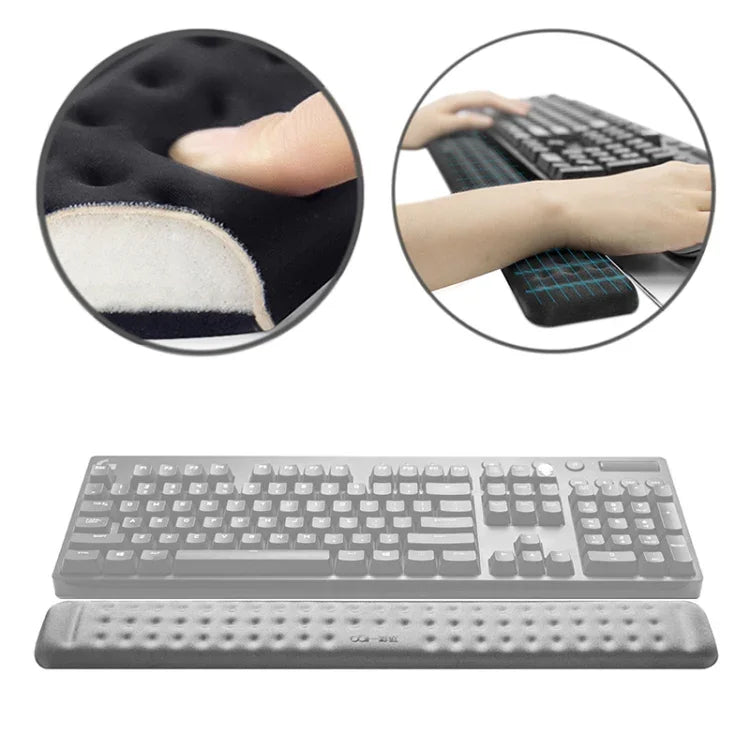 Repose-poignet pour clavier mécanique et tapis de souris en mousse à mémoire de forme, Taille : L, Taille : L
