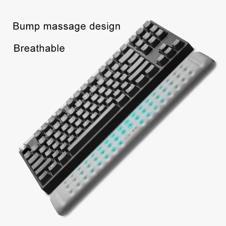 Repose-poignet pour clavier mécanique et tapis de souris en mousse à mémoire de forme, Taille : L, Taille : L