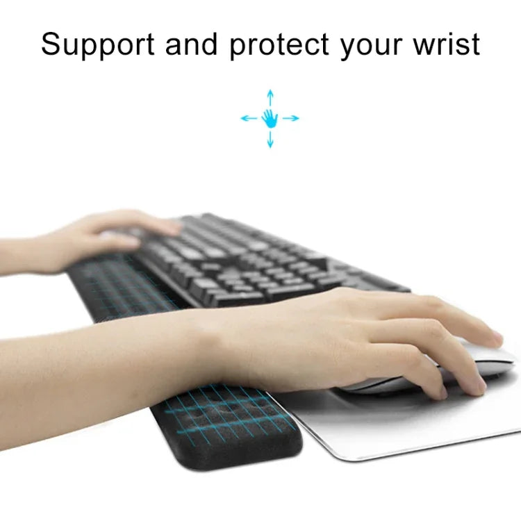 Repose-poignet pour clavier mécanique et tapis de souris en mousse à mémoire de forme, Taille : L, Taille : L