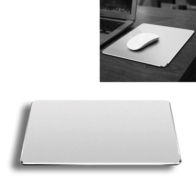 Tapis de souris antidérapant double face en alliage d'aluminium, taille : S, taille : S