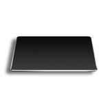 Tapis de souris de bureau double face antidérapant en alliage d'aluminium, taille : M, taille : M