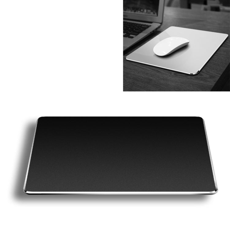 Tapis de souris de bureau double face antidérapant en alliage d'aluminium, taille : M, taille : M
