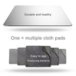 Tapis de souris de bureau double face antidérapant en alliage d'aluminium, taille : M, taille : M