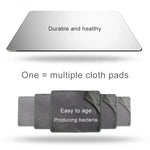 Tapis de souris double face antidérapant en alliage d'aluminium, taille : L, taille : L