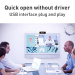 Webcam USB 720P avec microphone et mise au point manuelle