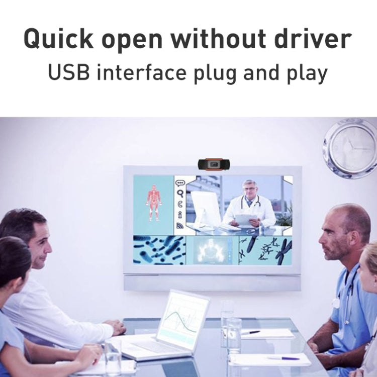 Webcam USB 720P avec microphone et mise au point manuelle