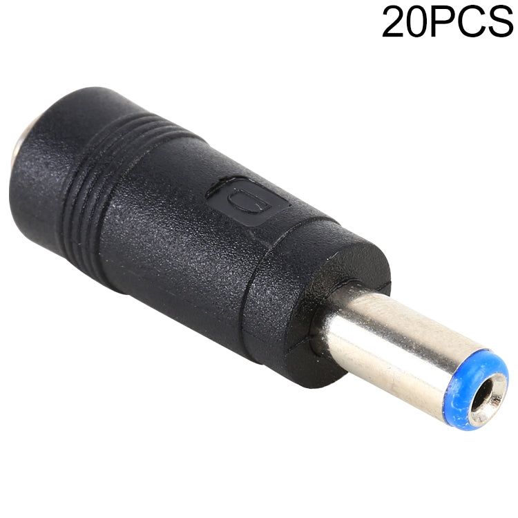 20 pièces embout d'alimentation DC femelle 5,5 x 2,1 mm vers mâle 5,5 x 2,5 mm