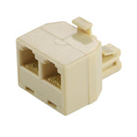 Câble d'extension pour téléphone de bureau à double port RJ11, adaptateur connecteur, 2 RJ11 femelle vers RJ11 mâle