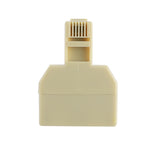 Câble d'extension pour téléphone de bureau à double port RJ11, adaptateur connecteur, 2 RJ11 femelle vers RJ11 mâle
