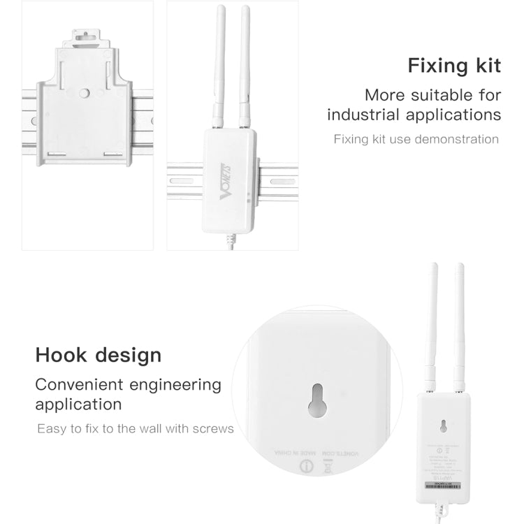 Pont sans fil mini VONETS VAP11S 2,4G répéteur WiFi 300Mbps avec 2 antennes, VAP11S