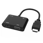 Adaptateur Onten 5165HV HDMI vers HDMI + VGA, 5165HV
